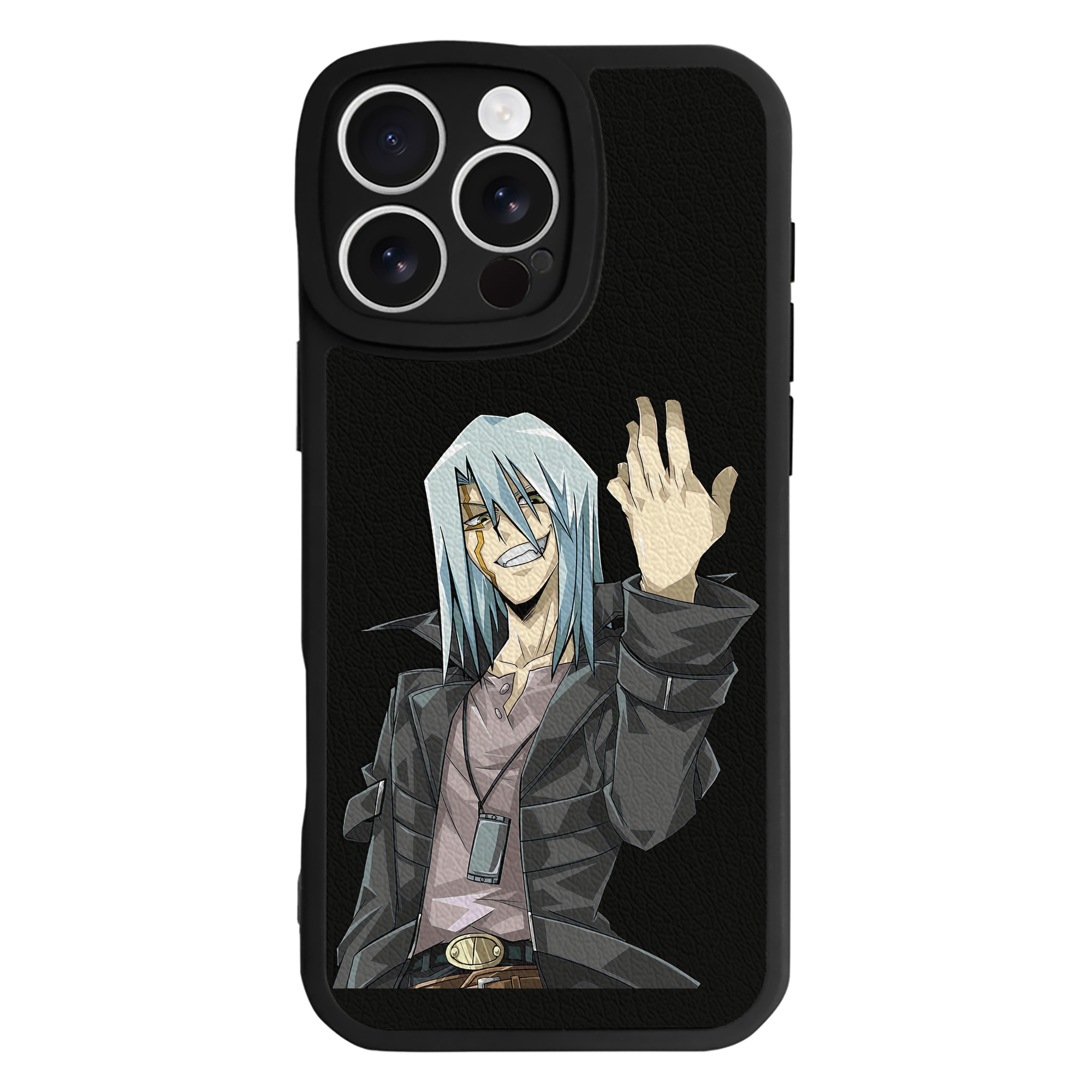 （画像用） 遊☆戯☆王 Yu-Gi-Oh! 【iPhone 16シリーズ対応】シリコンスマホケース（レザー調） 材質：シリコン